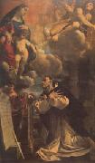 Ludovico Carracci The Virgin and Child Appearing to ST Hyacinth (mk05) oil painting on canvas